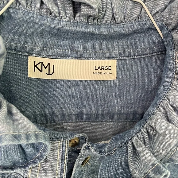 Women's Denim KMJ Shirt Quarantina Style Large - Picture 4 of 16